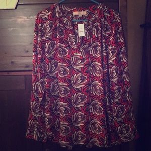 Loft floral blouse